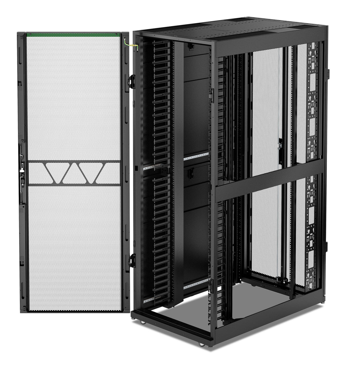 APC NetShelter SX, Networking Rack Enclosure, 42U, 1991H x 750W x 1200D mm, with Sides, Black