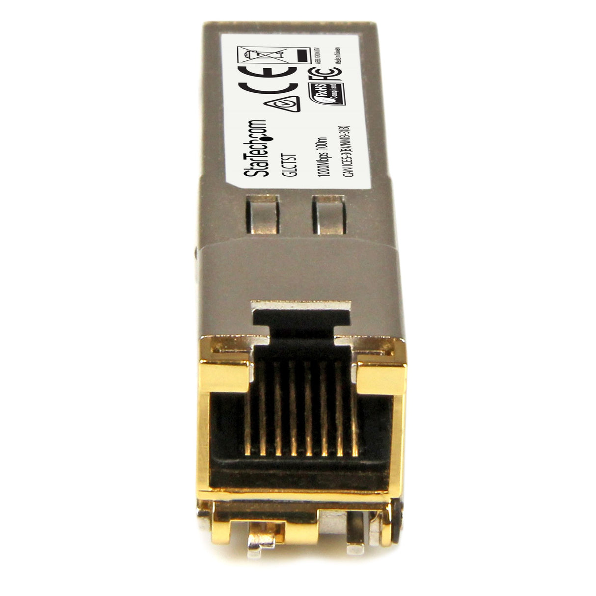 StarTech.com Cisco GLC-T Compatible SFP Module (10 Pack) - 1000BASE-T - SFP to RJ45 Cat6/Cat5e - 1GE Gigabit Ethernet SFP - RJ-45 100m - Cisco Firepower, ASR920, IE2000