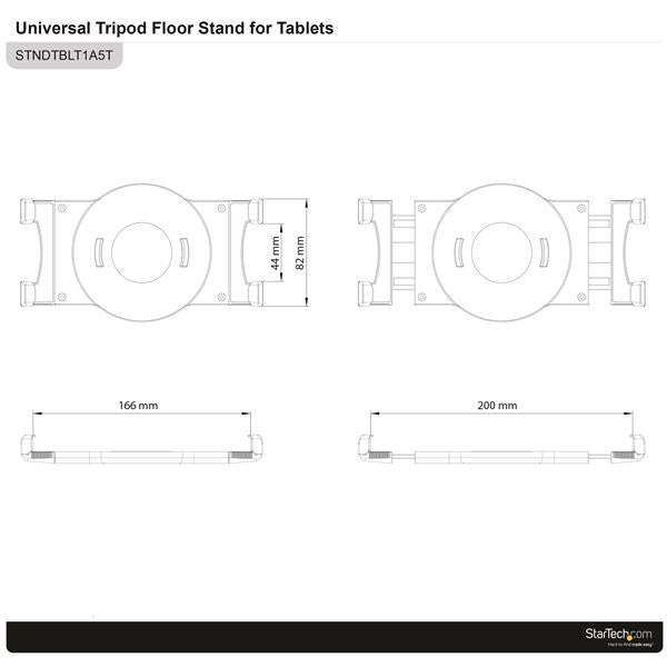 StarTech.com Adjustable Tablet Tripod Stand - TAA