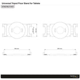 StarTech.com Adjustable Tablet Tripod Stand - TAA
