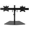 StarTech.com Dual-Monitor Stand - Horizontal - Black - For up to 24" (17.6lb/8kg) Displays