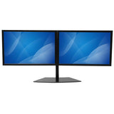 StarTech.com Dual-Monitor Stand - Horizontal - Black - For up to 24" (17.6lb/8kg) Displays