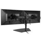 StarTech.com Dual-Monitor Stand - Horizontal - Black - For up to 24" (17.6lb/8kg) Displays