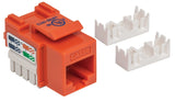 Intellinet Keystone Jack, Cat5e, UTP, Punch-down, Orange