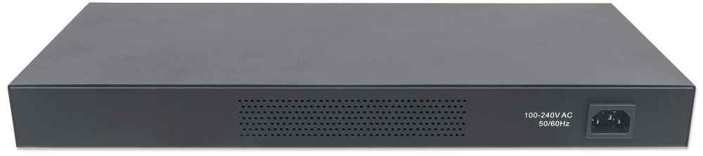 Intellinet 24-Port Gigabit Ethernet Switch with 2 SFP Ports, 24 x 10/100/1000 Mbps RJ45 Ports + 2 x SFP, IEEE 802.3az (Energy Efficient Ethernet), 19" Rackmount, Metal