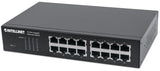 Intellinet 16-Port Gigabit Ethernet Switch, 16-Port RJ45 10/100/1000 Mbps, IEEE 802.3az Energy Efficient Ethernet, Desktop, 19" Rackmount