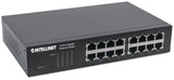 Intellinet 16-Port Gigabit Ethernet Switch, 16-Port RJ45 10/100/1000 Mbps, IEEE 802.3az Energy Efficient Ethernet, Desktop, 19" Rackmount