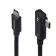 StarTech.com 2.6ft (80cm) Right Angle Thunderbolt 5 Cable, 80Gbps/Up to 120Gbps, 240W PD, 8K 60Hz, Certified Thunderbolt Cable, Compatible w/Thunderbolt 4/USB4/USB-C
