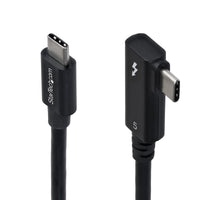 StarTech.com 2.6ft (80cm) Right Angle Thunderbolt 5 Cable, 80Gbps/Up to 120Gbps, 240W PD, 8K 60Hz, Certified Thunderbolt Cable, Compatible w/Thunderbolt 4/USB4/USB-C