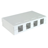 Surface Mount Box White 4- Port