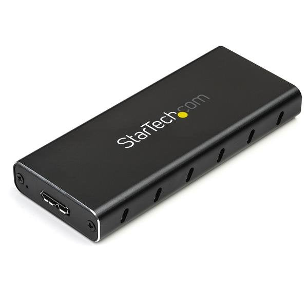 StarTech.com M.2 SSD Enclosure for M.2 SATA SSDs - USB 3.1 (10Gbps) with USB-C Cable - TAA
