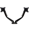 StarTech.com Desk Mount Dual Monitor Arm with USB & Audio, Desk Clamp VESA Mount for up to 32" (17.6lb/8kg) Displays, Ergonomic Full Motion Dual Monitor Arm - Black