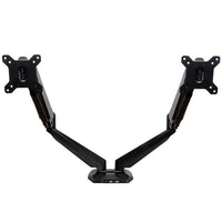 StarTech.com Desk Mount Dual Monitor Arm with USB & Audio, Desk Clamp VESA Mount for up to 32" (17.6lb/8kg) Displays, Ergonomic Full Motion Dual Monitor Arm - Black