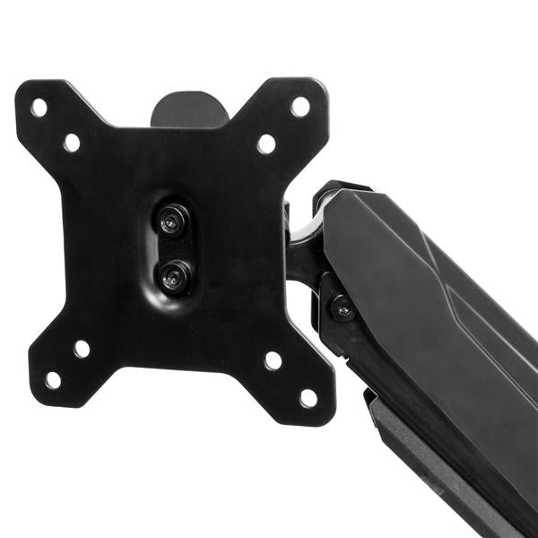 StarTech.com Desk Mount Dual Monitor Arm with USB & Audio, Desk Clamp VESA Mount for up to 32" (17.6lb/8kg) Displays, Ergonomic Full Motion Dual Monitor Arm - Black