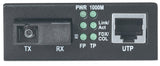 Intellinet Gigabit Ethernet WDM Bi-Directional Single Mode Media Converter, 10/100/1000Base-Tx to 1000Base-Lx (SC) Single-Mode, 20km, WDM (Rx1310/Tx1550)