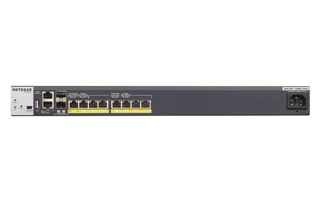 NETGEAR M4200-10MG-PoE+ Managed L2/L3 10G Ethernet (100/1000/10000) Power over Ethernet (PoE) 1U Graphite
