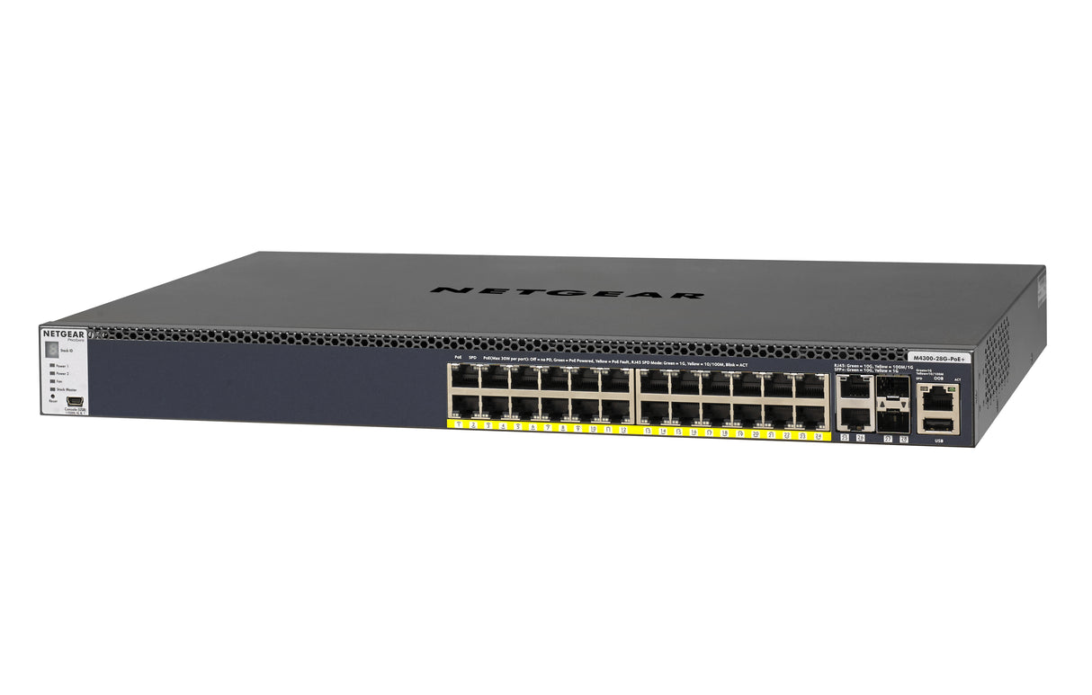 NETGEAR GSM4328PA Managed L2/L3/L4 10G Ethernet (100/1000/10000) Power over Ethernet (PoE) 1U Black