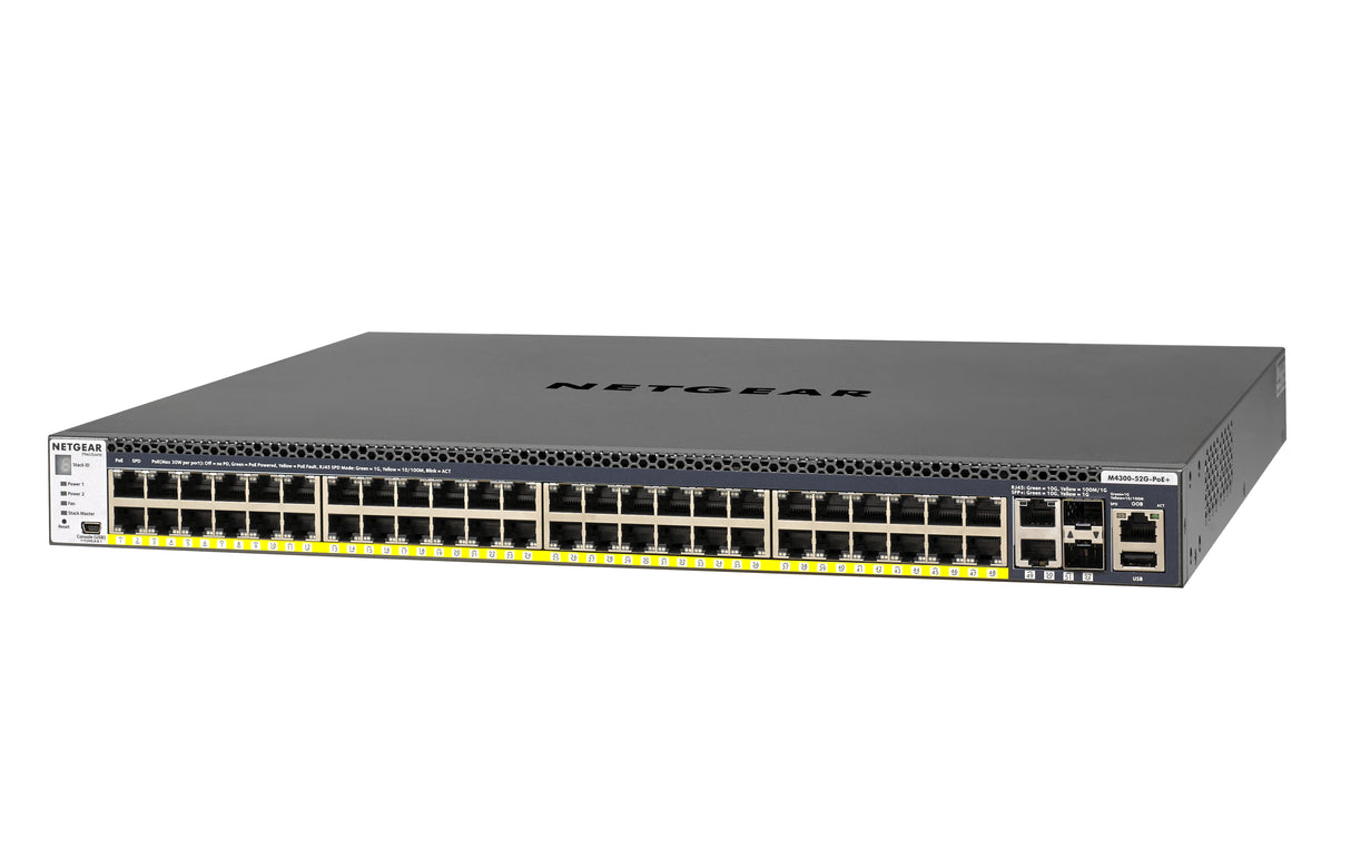 NETGEAR GSM4352PB Managed L2/L3/L4 Gigabit Ethernet (10/100/1000) Power over Ethernet (PoE) 1U Black