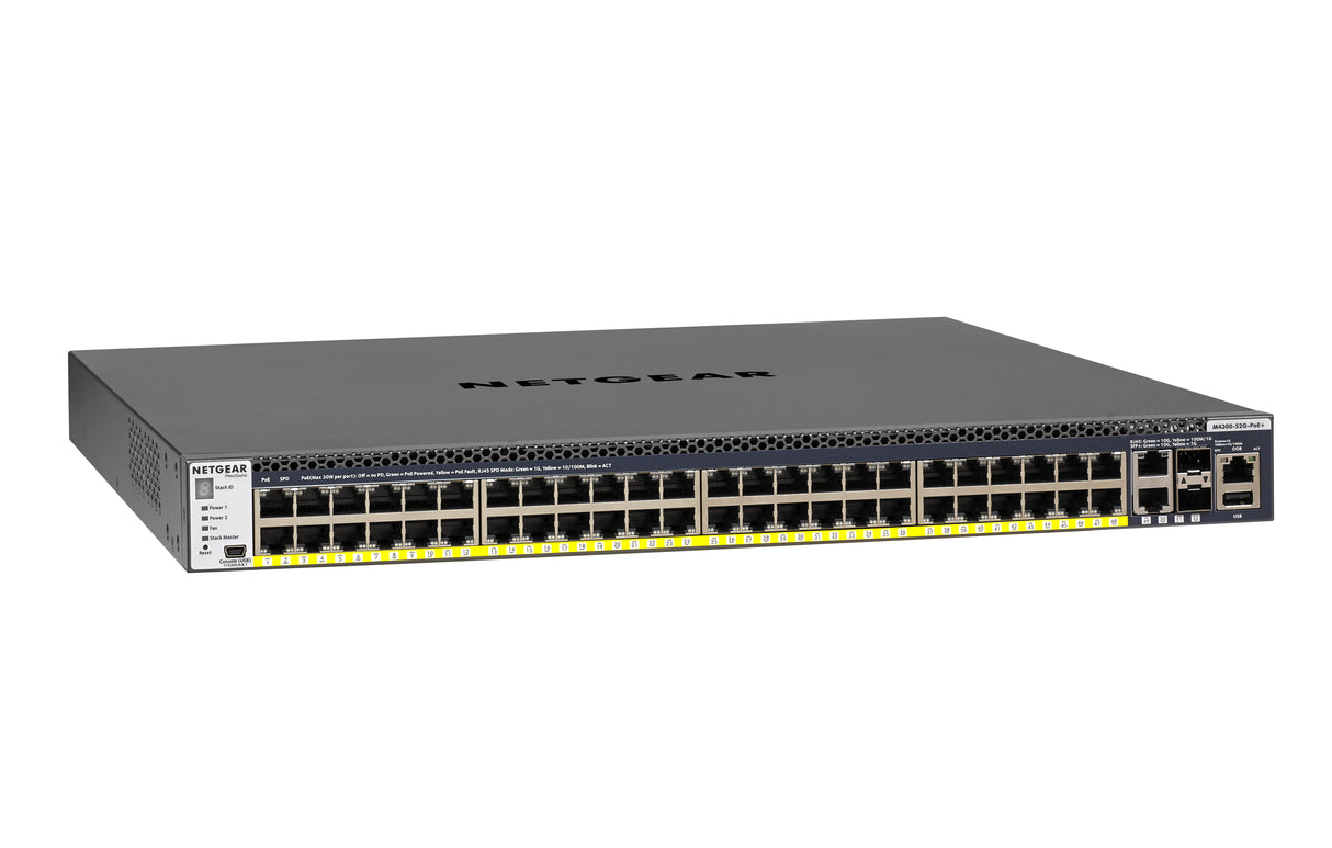 NETGEAR GSM4352PB Managed L2/L3/L4 Gigabit Ethernet (10/100/1000) Power over Ethernet (PoE) 1U Black
