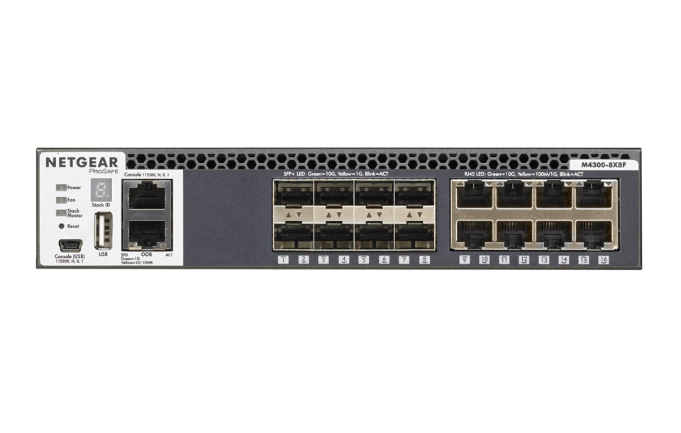 NETGEAR XSM4316S Managed L3 10G Ethernet (100/1000/10000) 1U Black