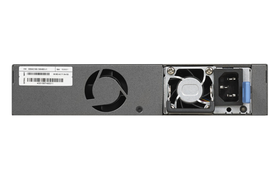 NETGEAR XSM4316S Managed L3 10G Ethernet (100/1000/10000) 1U Black
