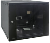 Intellinet 19" Network Cabinet - Wall Mount (Double Section Hinged Swing Out), 15U, 600mm Deep, Black, Flatpack, Max 30kg, Swings out for access to back of cabinet when installed on wall, Rack, Usable Depth 385mm, Parts for wall installation not...