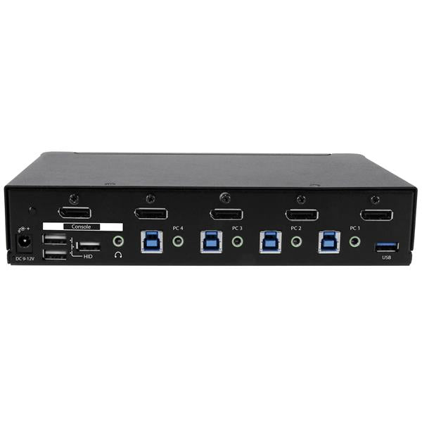 StarTech.com 4-Port DisplayPort KVM Switch - USB 3.0 - 4K 30Hz - TAA