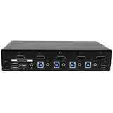 StarTech.com 4-Port DisplayPort KVM Switch - USB 3.0 - 4K 30Hz - TAA