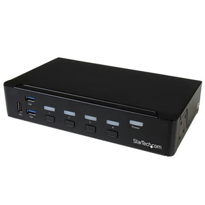 StarTech.com 4-Port DisplayPort KVM Switch - USB 3.0 - 4K 30Hz - TAA