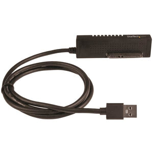 StarTech.com SATA to USB Cable, USB 10Gbps to 2.5in and 3.5in SATA I II III Hard Drive Adapter, External Converter for SSD or HDD Data Transfer