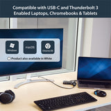 StarTech.com USB-C Multiport Adapter - USB-C Travel Dock with 4K HDMI or 1080p VGA, Gigabit Ethernet, 5Gbps USB-A 3.0 - Discontinued, Limited Stock, & Replaced by DKT31CHVL