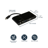 StarTech.com USB-C Multiport Adapter - USB-C Travel Dock with 4K HDMI or 1080p VGA, Gigabit Ethernet, 5Gbps USB-A 3.0 - Discontinued, Limited Stock, & Replaced by DKT31CHVL