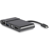 StarTech.com USB-C Multiport Adapter - USB-C Travel Dock with 4K HDMI or 1080p VGA, Gigabit Ethernet, 5Gbps USB-A 3.0 - Discontinued, Limited Stock, & Replaced by DKT31CHVL