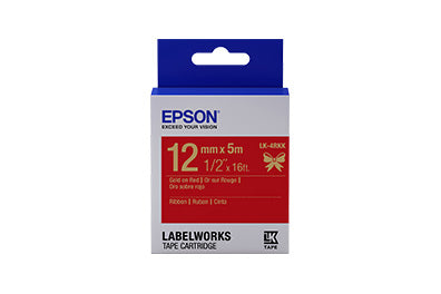 Epson LabelWorks Ribbon LK self-adhesive label Blue, Grey, Red
