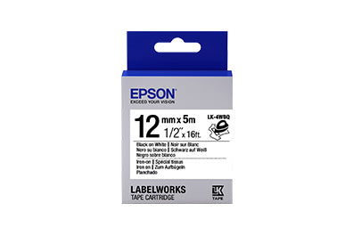 Epson LabelWorks Iron on LK self-adhesive label Blue, Grey, White