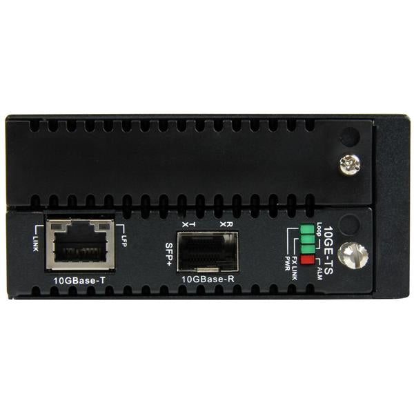 StarTech.com 10 Gigabit Ethernet Copper-to-Fiber Media Converter - Open SFP+ - Managed