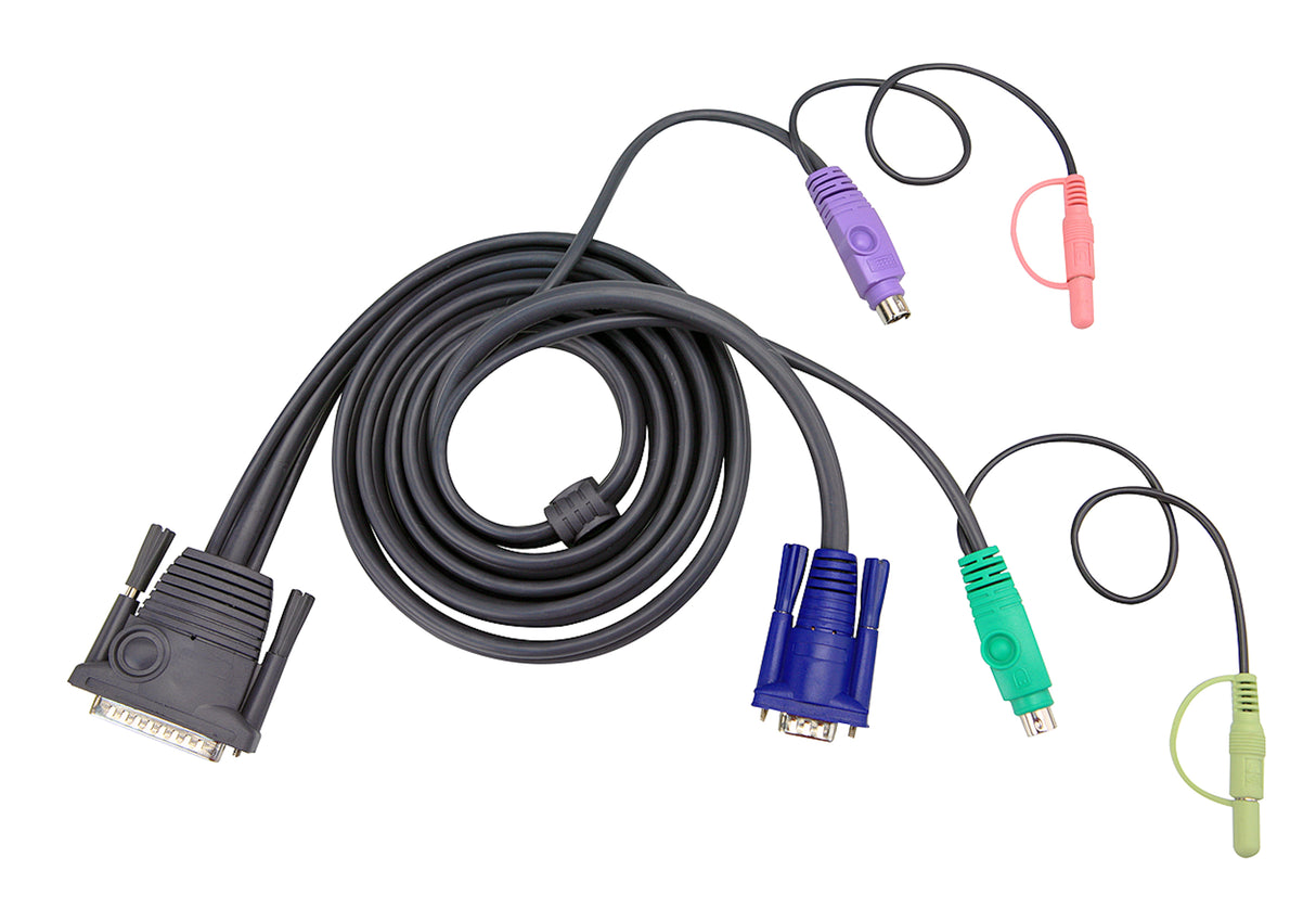 ATEN 33ft PS/2 KVM cable Black 10 m