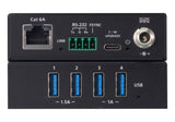 ATEN UCE33100 network extender Network transmitter & receiver Black