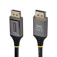 StarTech.com 2m DisplayPort 2.1 Cable, VESA Certified DP80 DisplayPort Cable, Uncompressed 10K/8K 60Hz, 16K 60Hz/8K 240Hz w/DSC 1.2a, DP 2.1 Monitor Cord