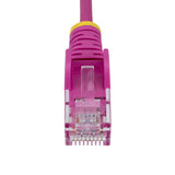 StarTech.com 4ft Pink Slim CAT6 Ethernet Cable, Snagless, 100W PoE, UTP, LSZH, 28AWG Pure Bare Copper Wire, Slim RJ45 Network Patch Cord w/Strain Reliefs, Individually Tested