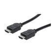 Manhattan HDMI 4K@30Hz Cable, 15m, Suitable for ALL 1080p/HD and majority of 4K uses (check your system 4K specification to be sure), Male to Male, Black, Ultra HD 4k x 2k, Lifetime Warranty, High Speed, Equivalent to HDMM15M