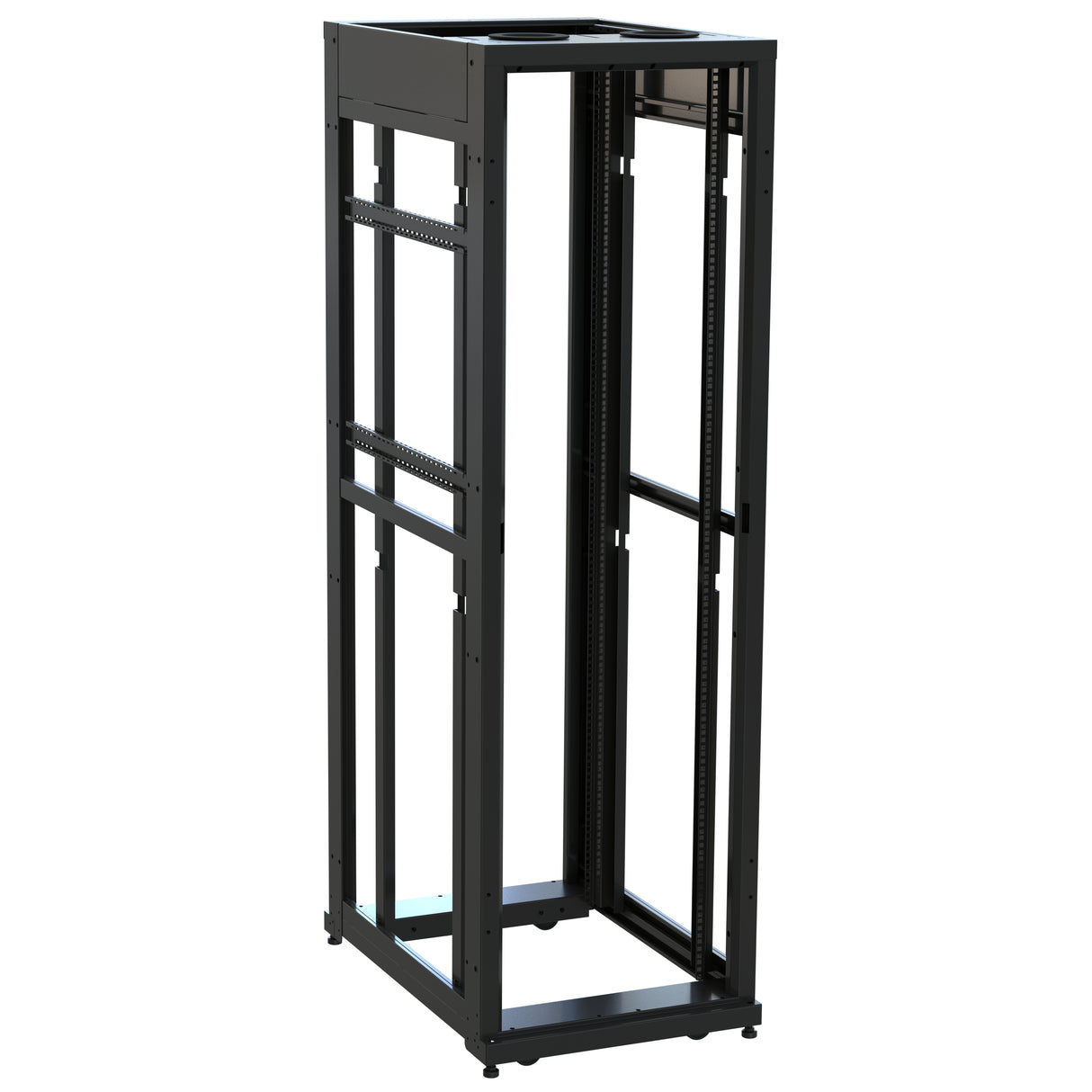 Middle Atlantic 42 RU SNE Series Rack Frame, 36 Inches Deep, 24 Inches Wide with Cage Nut Rackrail