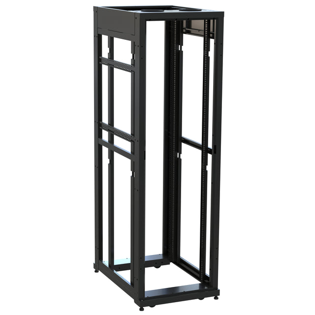 Middle Atlantic 42 RU SNE Series Rack Frame, 36 Inches Deep, 24 Inches Wide with Cage Nut Rackrail