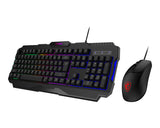MSI FORGE GK100 COMBO keyboard Mouse included Gaming USB QWERTY US English Black