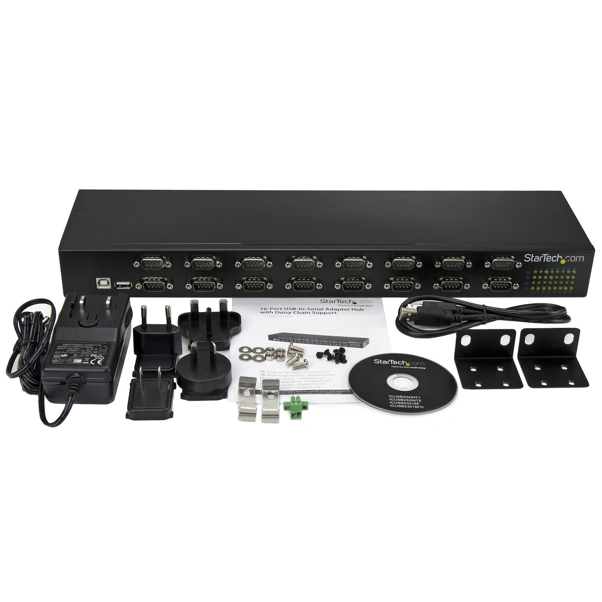 StarTech.com 16-Port USB-to-Serial Adapter Hub - TAA