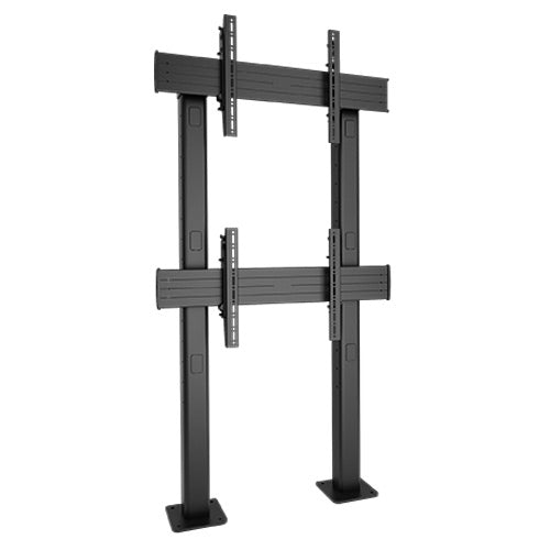 Chief Fusion® 1 X 2 Micro-Adjustable Large Bolt-Down Freestanding Video Wall