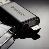 Verbatim iStore 'n' Go USB flash drive 64 GB USB Type-A / Lightning 3.2 Gen 1 (3.1 Gen 1) Grey