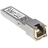 Intellinet Transceiver Module Optical, Gigabit RJ45 Copper SFP, 1000Base-T (RJ45) port, 100m, MSA Compliant, Equivalent to Cisco GLC-T, Ethernet, Fiber/Fibre, Three Year Warranty