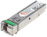Intellinet Transceiver Module Optical, Gigabit Fiber WDM Bi-Directional SFP, 1000Base-Lx (LC) Single-Mode Port, 10km, Wavelengths: receive (RX) 1310nm and transmit (TX) 1550nm, WDM (Rx1310/Tx1550), MSA Compliant, Equivalent to Cisco GLC-BX-D...