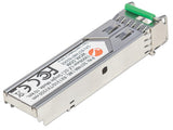 Intellinet Transceiver Module Optical, Gigabit Fiber WDM Bi-Directional SFP, 1000Base-Lx (LC) Single-Mode Port, 10km, Wavelengths: receive (RX) 1310nm and transmit (TX) 1550nm, WDM (Rx1310/Tx1550), MSA Compliant, Equivalent to Cisco GLC-BX-D...